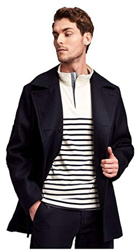 Armor-lux Caban Herren, KERMOOR, aus Wolle, Taillierter Schnitt, Maritimer Stil