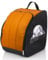 Rawstyle Skischuhtasche Skistiefeltasche Rucksack Helm für Hart-Soft-Boots Inliner Bootbag Tasche Modell 2 (schwarz-orange)
