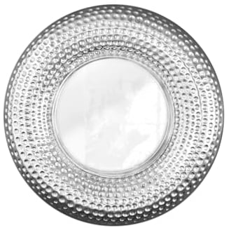 riess-ambiente.de Handgearbeiteter Wandspiegel Orient 60cm Silber Hammerschlag Design Spiegel Badspiegel