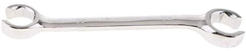 SENRISE Flare Nut Wrench, Brake Pipe Spanner, Offset Fuel Pipe Double Open End Wrench, Chrome Vanadium Steel, Silver, 6mm x 8mm