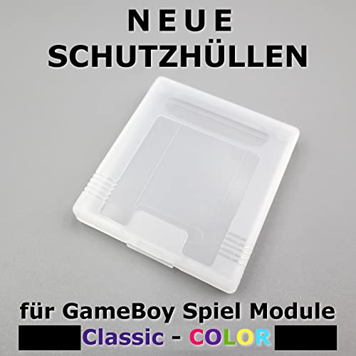 RetroReiZ Kunststoff Schutzhüllen für Nintendo GameBoy Classic & Color Spiel Cartridge DMG GBC Modul Schutz Hülle 12 Stück