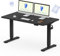FLEXISPOT ONE PIECE Electric Standing Desk Height Adjustable Sit Stand for Home Office (140 x 80 cm, Black Frame and Black Desk)