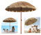 Hawaii Gartenschirm Rund UV-Schutz Stroh Sonnenschirm for Balkon Und Terrasse – Klappbar, Sonnenschutz, Wärmeisolierung, Ø160CM/ø200CM (Size : 180cm/6FT-with tilt)