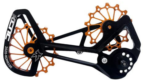 KCNC MTB Übergroßer Riemenscheiben-Käfig für Shimano XTR RD-M9100, Gold, SK2616