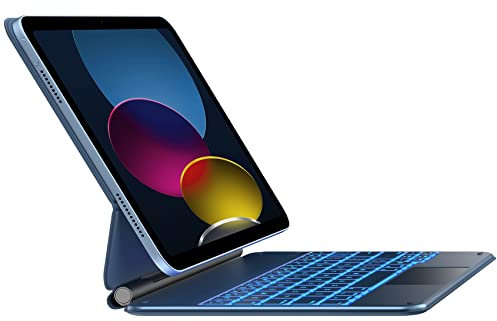 typecase Custodia per tastiera Edge per iPad 11a generazione A16 (2025) e 10a generazione 11 (2022) - Trackpad multi-touch, tastiera Magic-Style retroilluminata a 11 colori - Supporto magnetico