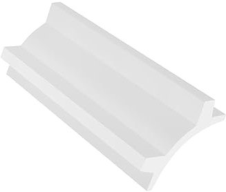 Vente-unique - Lot de 3 corniches plafond en polystyrène L290 x l4.7 x H10 cm blanc - IONITA