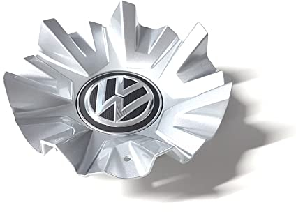 Volkswagen 760601149AXQI Radzierblende (1 Stück) Radkappe Felgendeckel Radnabenkappe, Silber, mit VW Logo, für PR-Codes 2WT C2T