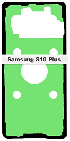 IS-TECK Akkudeckel Kleber kompatibel für Samsung Galaxy S10 Plus G975 Klebe Band Dichtung Streifen Folie Back Cover