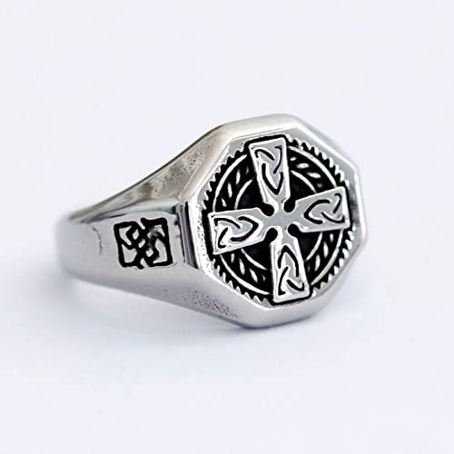STOPI Neues Kreatives Design Viking Valknut Celtic Odin Vegvisir Cross Ring Triangularn God Pattern Jewelry