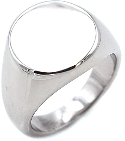 Trauringe Silber, Ringe Herren Verlobung Titan Edelstahl Silberner Runder Flacher Siegelring Freund Geschenk Ring Größe 67 (21.3)