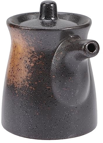 Luxshiny Japanischer Keramik Sojasaucen Spender: Essig Und ÖLspender FüR Zuhause Und Sushi Restaurants - Dunkelbraun