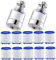 Filtro anticalcare rubinetto cucina, filtro rubinetto 360° 10 pezzi, estensione rubinetto filtro rubinetto, filtro acqua rubinetto filtro di ricambio per bagno cucina acqua potabile