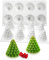 TUKE Moule en silicone en forme d'arbre de Noël pour faire du savon, des bougies, des gâteaux, de la gelée, des bonbons