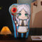 Zhongkaihua Frieren: Beyond Journey's End Frieren Figuren Plüsch, Anime-Cartoon-Plüsch, niedlich, weiche PP-Baumwolle, gefüllt, 45 cm Peripheriegeschenk (45 cm, frieren)