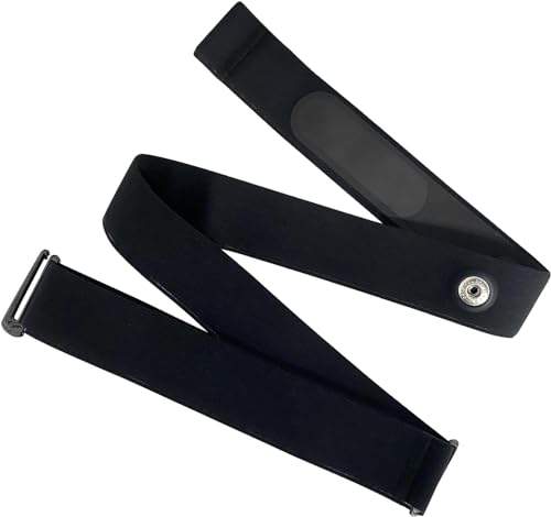 UOPMQGB 1 PC Fascia cardiofrequenzimetro, elastico regolabile (65-100 CM) per Garmin, Coospo, Magene, Wahoo, Polar H10 H9, Bryton, LIVLOV Cardiofrequenzimetri, 45 mm dal sensore
