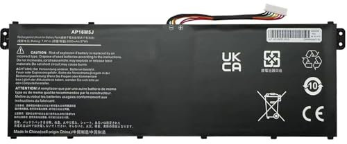 FESTAS® 37Wh AP16M5J Batterie de rechange pour ordinateur portable Acer Extensa EX215-22, remplacement pour Aspire 1 A114-31 A114-32, Aspire 3 A315-51 A315-53 A314-21 A314-31 A314-32 A314-314-32