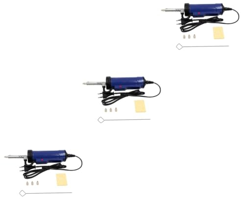 UKCOCO 3St Elektrisches Blechsauggerät desoldering entlötpistole Lötzinn-Sauger Saugnapf werkzeug Lötpumpe Saugpumpe Zinn absorbieren Vakuumpumpe elektrische Pumpe Lötabsorber Eva
