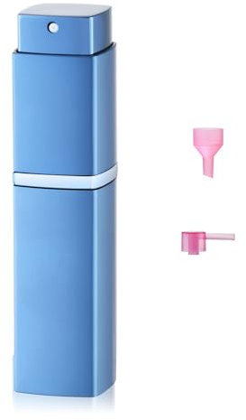 Lulupack 20ml Quadrato Spruzzino Profumo Ricaricabile,Atomizzatore Nebulizzatore Profumo, Vaporizzatore da Viaggio,Bottiglie Porta Profumo Spray (Blu)