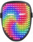 Bewinner LED Maske Gesicht mit Gestensteuerung für Halloween-Kostüme, Wiederaufladbares Unisex-LED-Leuchtgesicht, Verwandelnde Maske mit 25 Statischen und 25 Bewegten Bildern