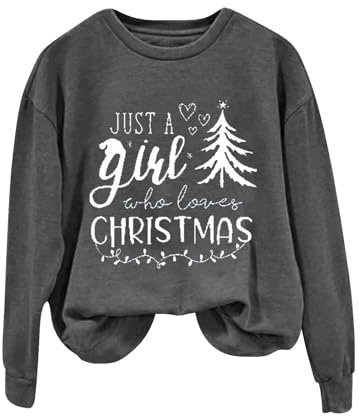 IUYTYSER Bluse Sommer Damen Sale Coole Klamotten Für Mädchen Wohlfuehl Pulli Damen Langarmshirt Damen Mit Muster Pullover Teenager Jungs Sweatjacke Damen Mit Kapuze XXL E-Girl Clothes Sale Angebote