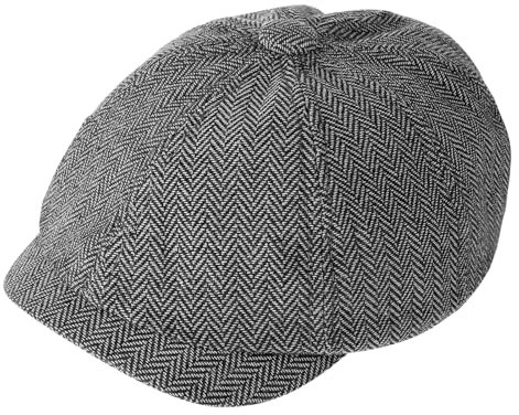 Lusofie Schiebermütze Newsboy Cap Herren Baumwolle Ballonmütze Verstellbar Barrett Mütze Schirmmütze Irischer Hut Angelhut Golfhut Schwarz Einheitsgröße Baskenmütze Herren Winter