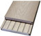 Woodstore24 WoodoMalta Komplettset 2,4 m - Hellgrau - Terrassendiele - Massivdiele - Rutsch- & Wetterfest - Breite: 146 mm, Stärke: 18 mm - 8 m²