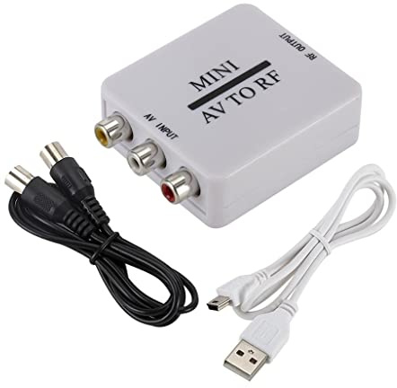 ZGUZMCMK RCA/A/V Composite to RF/RF Modulator/Converter AV Adapter 2