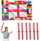 UEFA Women's European 2025 Decorations Pack- 3ft x5ft Flag and 6 Pcs Thunder Sticks Party Decorations Bag Indoor or Outdoor Use for Football Fans