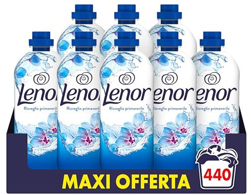 Lenor Ammorbidente Lavatrice Concentrato 440 Lavaggi (8X55), Risveglio Primaverile, Lenzuola Che Profumano Di Pulito Fino A 1 Settimana