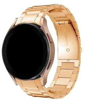 Srndsydak Bracelet en acier inoxydable Compatible avec Samsung Galaxy Watch 7 6 5 4/ 5pro/ 6Classic 4Classic(Rose gold,For Galaxy Watch 5 40mm)