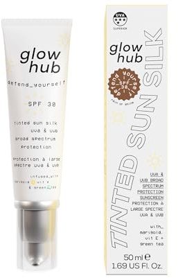 Glow Hub Defend Yourself Facial Sunscreen SPF30 Tinted 50ml (Rain or Shine)