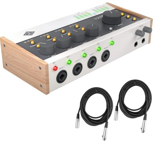 Universal Audio Volt 476P USB Audio Interface - Bundle with 2 XLR Cables