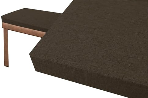 SWJ-swjssb 5 cm Dick Bankauflage Sitzkissen Bank Bankkissen Sitzauflage Sitzpolster Sitzbank Auflage Polster Fur Banke Kissen Kissenauflage for Küchenbank Gardenbank Essbank(Dunkelbraun,90x33 cm)