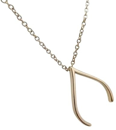 Wishbone Ring Holder Necklace in 925 sterling silver For Women Wedding Gift For Women (ROSE GOLD, 12)