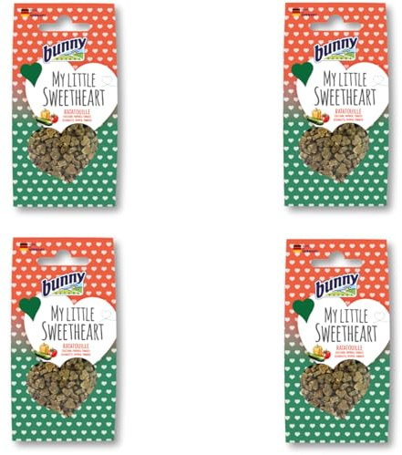 Bunny Nature My Little Sweetheart - Ratatouille | 4er Pack | 4 x 30 g | Ergänzungsfuttermittel für Nager