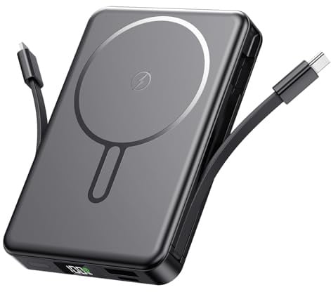 PDBEST Magsaf Power Bank 10000mAh,Schnelles Magnetische Powerbank