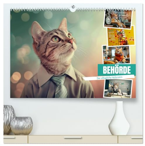 BEHÖRDE Der alltägliche Wahnsinn (hochwertiger Premium Wandkalender 2026 DIN A2 quer), Kunstdruck in Hochglanz: Denken ist wie googeln, nur krasser (CALVENDO Spass)