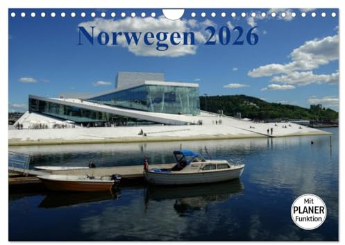 Norwegen und seine Schönheiten 2026 (Wandkalender 2026 DIN A4 quer), CALVENDO Monatskalender: Im Kalender sehen Sie Fotos von einigen Sehenswürdigkeiten im Süden Norwegens (CALVENDO Orte)