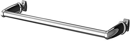 Finimetal - Accessoires sèche-serviette - Porte-serviettes universel pour radiateur sèche-serviettes droit - 370mm - Chromé
