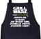 Shirtstreet24 Lustige Grillen Barbecue Schürze Dunkle Seite Grill Wars Aufdruck, Größe: onesize,Schwarz