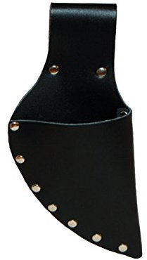 Gartenscherentasche aus Rindleder, schwarz