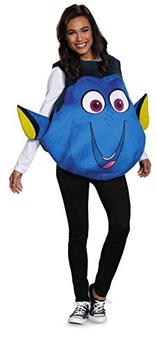 Disguise Dory Fischkostüm für Erwachsene, Blau, Einheitsgröße