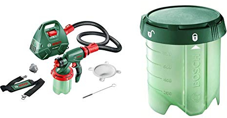 Bosch Home and Garden - Pistolet à Peinture Filaire PFS 3000-2 + Pistolet à peinture pour PFS 3000/5000 (godet de 1000 ml)