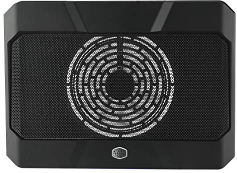 Cooler Master Notepal X150R - Laptop Cooling Pad with Blue LED, 160mm Silent Fan, Metal Mesh Surface, Black - Supports Laptops Up to 17
