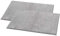 ZOLLNER 2er Set Badematte, Badvorleger, rutschfest, 50x80 cm, grau