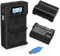 CITYORK EN-EL15 EN-EL15a 2500mAh Replacement Battery (2 pack) and Smart LED Dual Charger for Nikon and Compatible with Nikon Z6, Z6, D500, D600, D610, D750, D810, D810a, Cameras