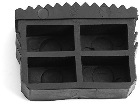 Denash Pair of 60mm X 23mm Black Replacement Ladder Step Ladder Feet Rubber Grip Foot