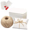 Naiocase 100 Stück Klein Kissenschachteln Hochzeit Geschenkboxen Gastgeschenk Kommunion Taufe für Hochzeit Geburtstag, Weiß DIY Gastgeschenke Hochzeit