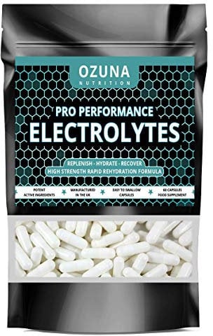 Pro Performance Electrolytes Tablets Rapid Hydration Replenish Lost Minerals & Salts | Suitable for Vegetarians | 60 Capsules