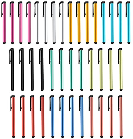 Stylet Stylo, Universelle Tactile Capacitif Stylos, Fins Stylets Compatibles avec Les Tablettes, Smartphones(40 Pièces)